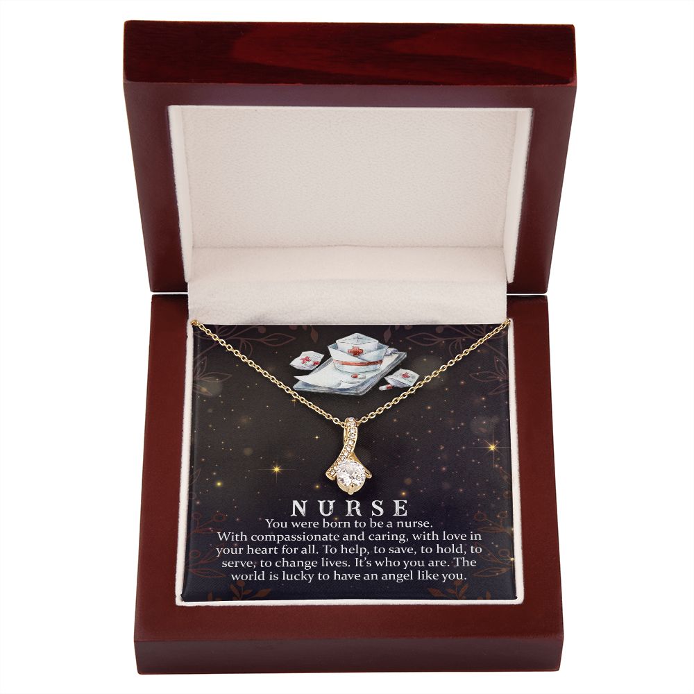 You Were Born to Be Alluring Ribbon Necklace-Express Your Love Gifts