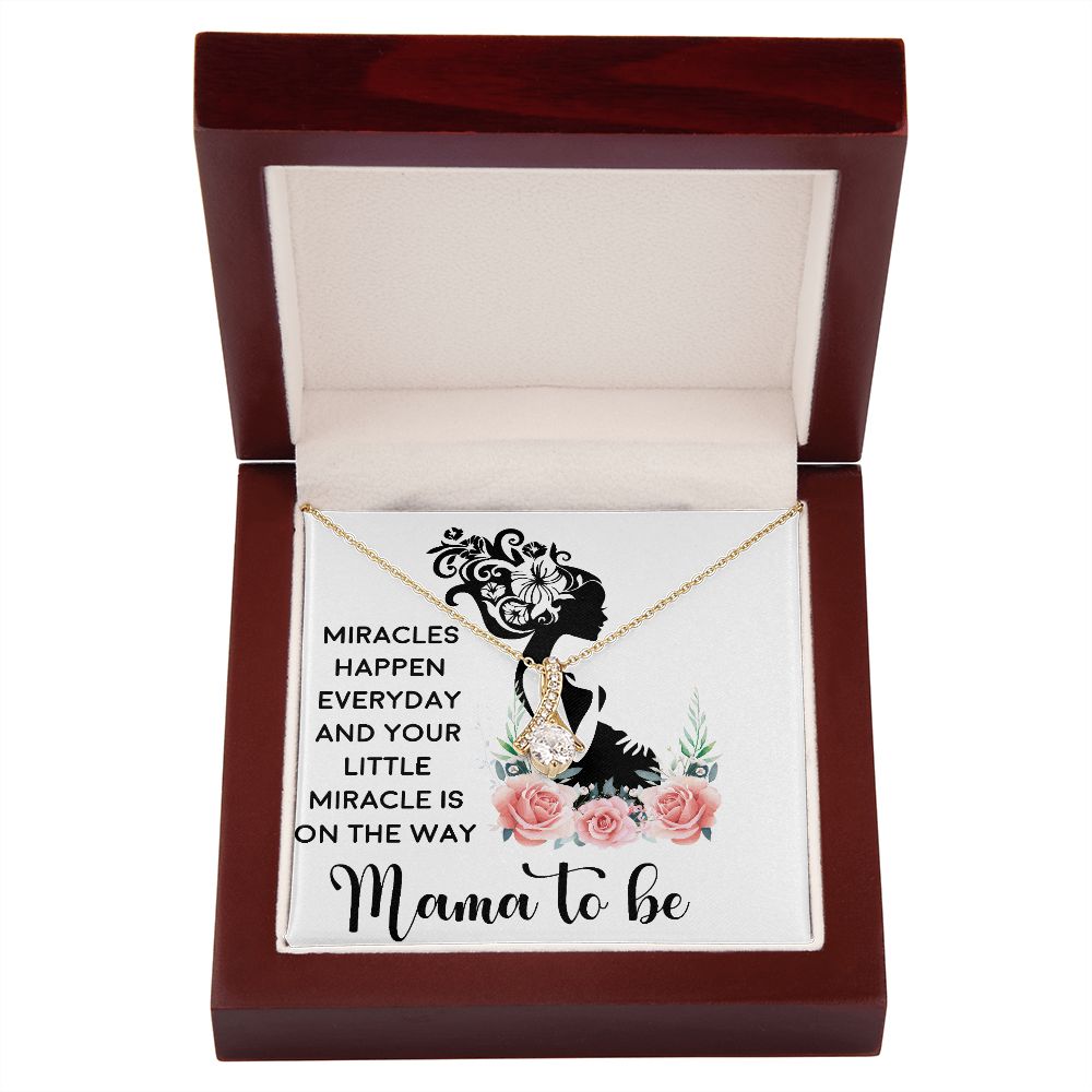 Mama To Be Alluring Ribbon Necklace-Express Your Love Gifts