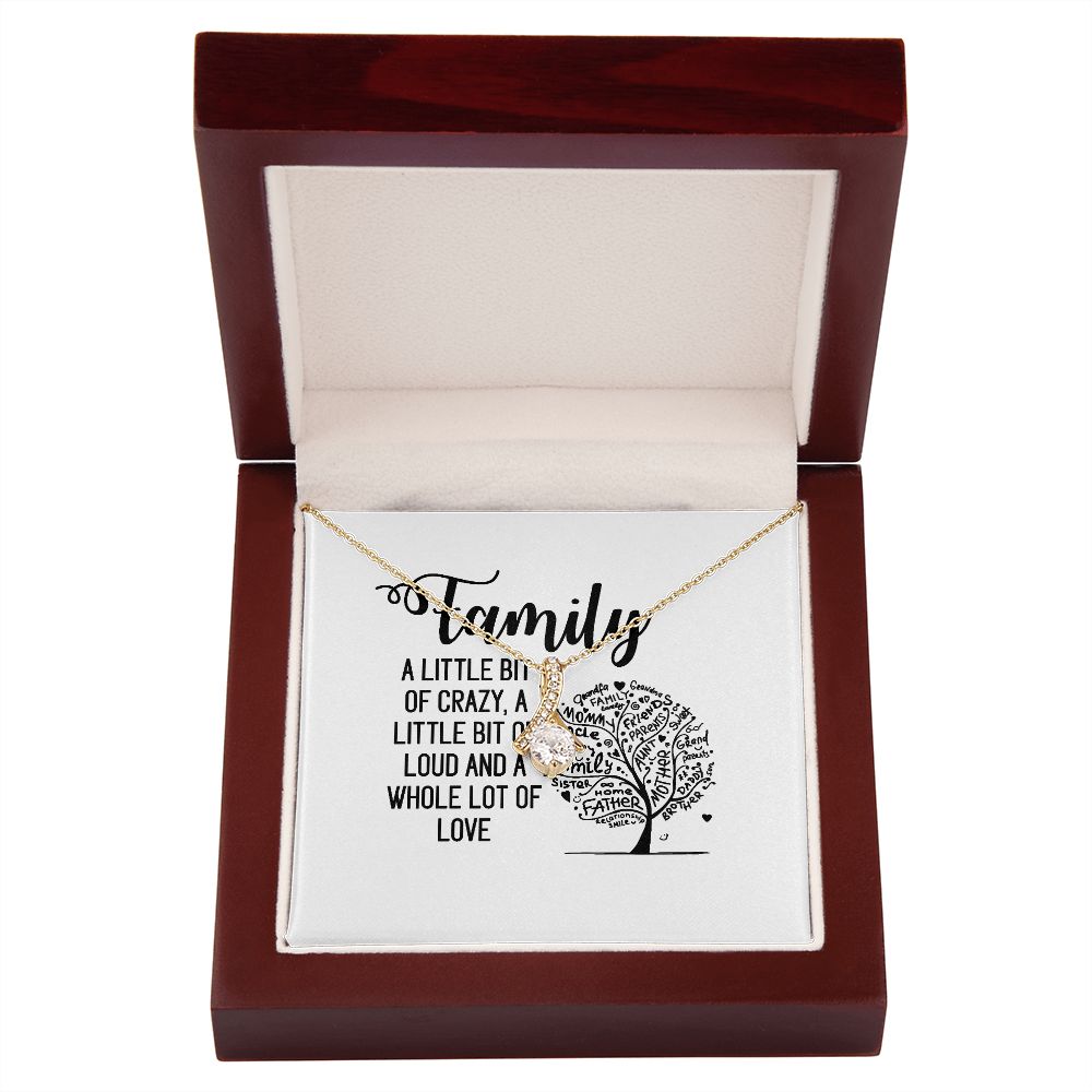Family Alluring Ribbon Necklace-Express Your Love Gifts