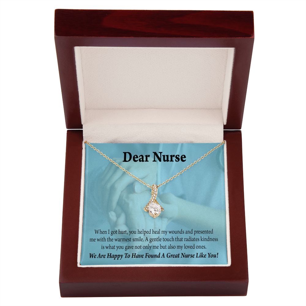 Nurse Thank You Alluring Ribbon Necklace-Express Your Love Gifts