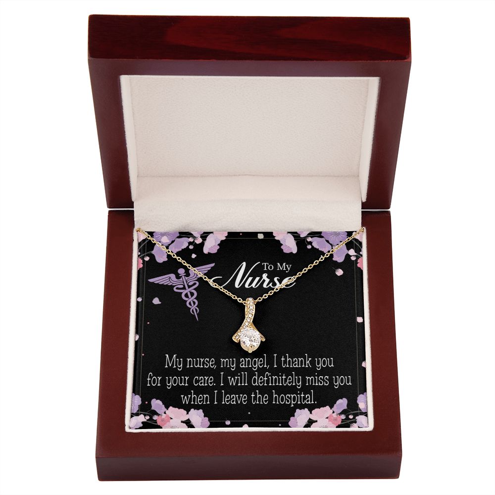 My Nurse, My Angel Alluring Ribbon Necklace-Express Your Love Gifts