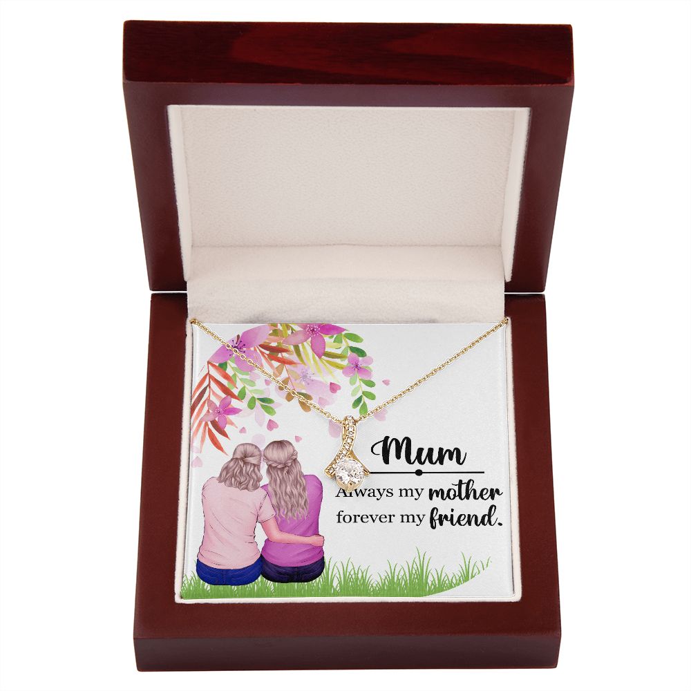 Mum Always my Mother Alluring Ribbon Necklace-Express Your Love Gifts
