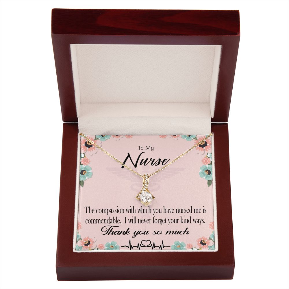 Commendable Nurse Alluring Ribbon Necklace-Express Your Love Gifts