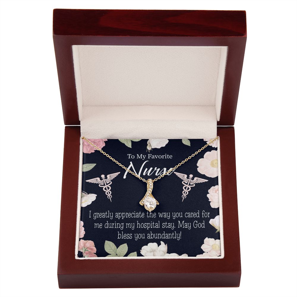 God Bless You Abundantly! Alluring Ribbon Necklace-Express Your Love Gifts