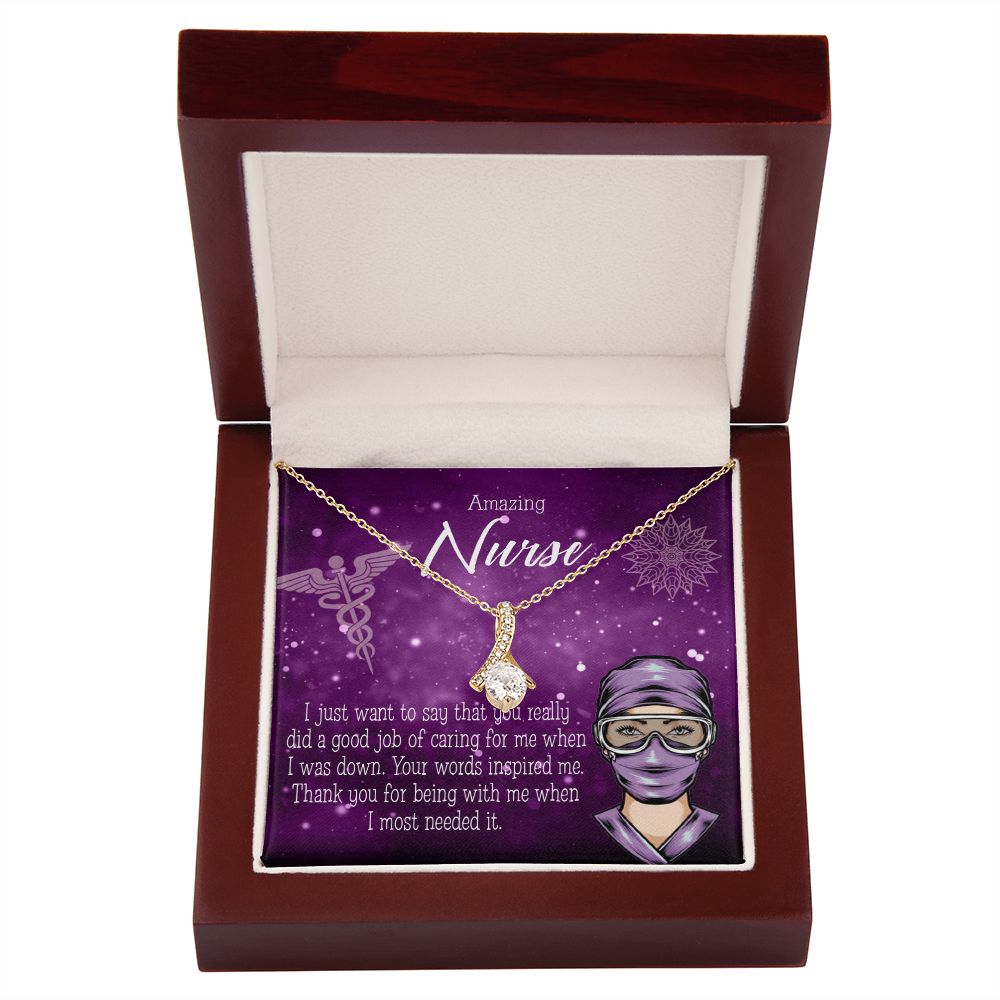 Thanks for Being There Alluring Ribbon Necklace-Express Your Love Gifts