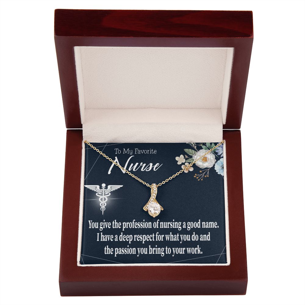Deep Respect Alluring Ribbon Necklace-Express Your Love Gifts