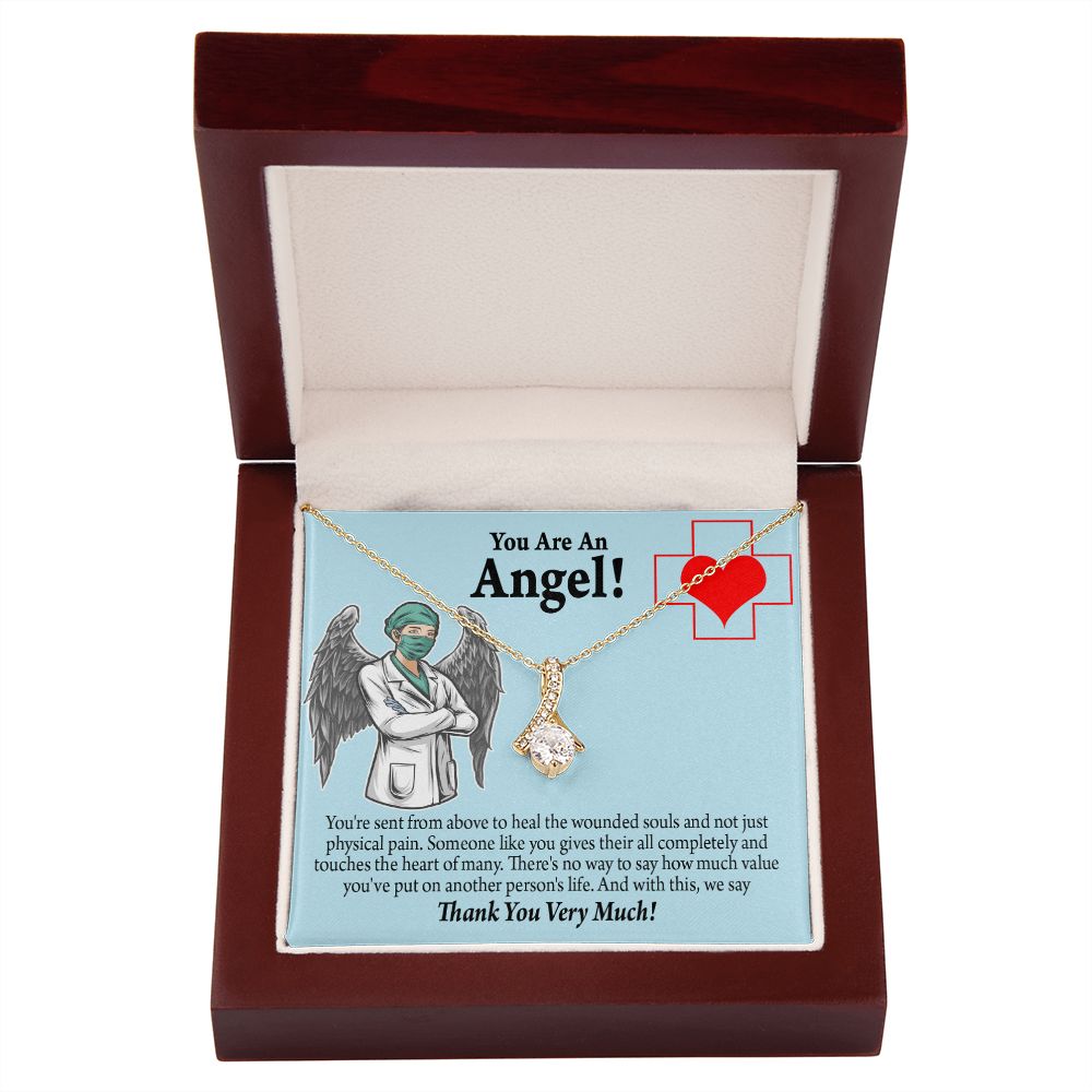 You Are an Angel Nurse Alluring Ribbon Necklace-Express Your Love Gifts