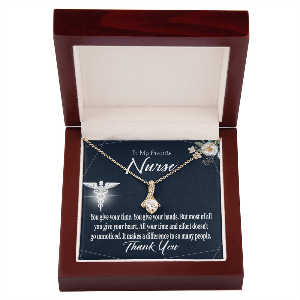 You Don't Go Unnoticed Alluring Ribbon Necklace-Express Your Love Gifts