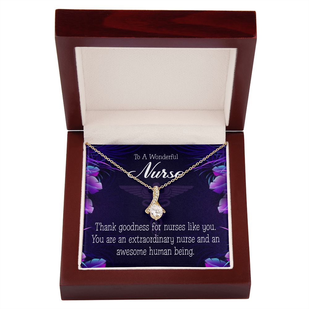 Extraordinary Nurse Alluring Ribbon Necklace-Express Your Love Gifts