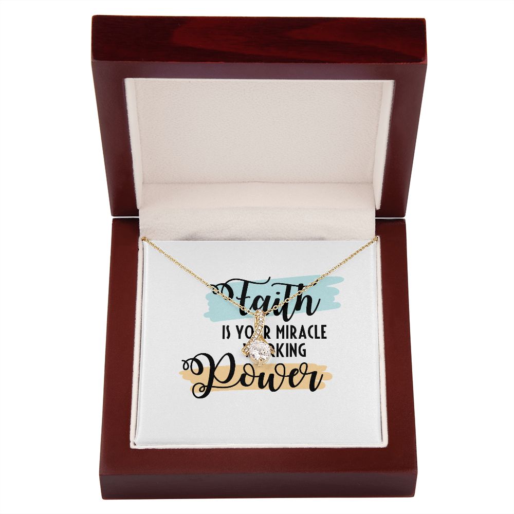 Faith Alluring Ribbon Necklace-Express Your Love Gifts