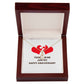 Together We Just Fit Alluring Ribbon Necklace-Express Your Love Gifts