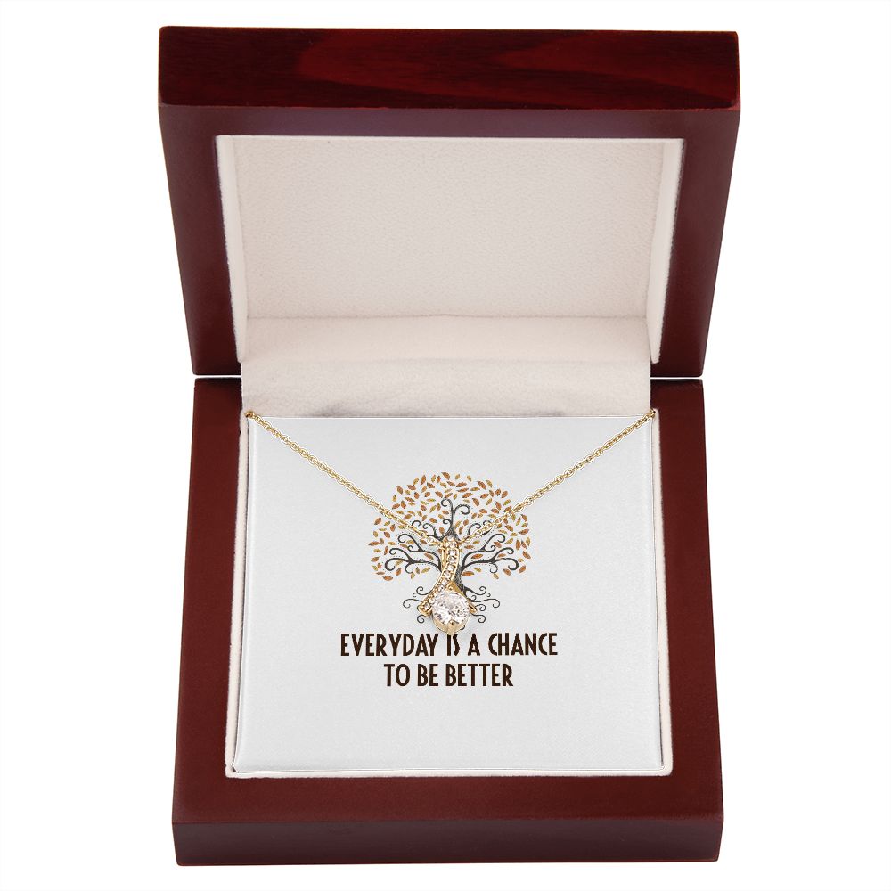Everyday is a Chance Alluring Ribbon Necklace-Express Your Love Gifts