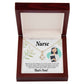 Simple Thank You Nurse Alluring Ribbon Necklace-Express Your Love Gifts