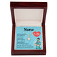 RN Nurse Gift Alluring Ribbon Necklace-Express Your Love Gifts