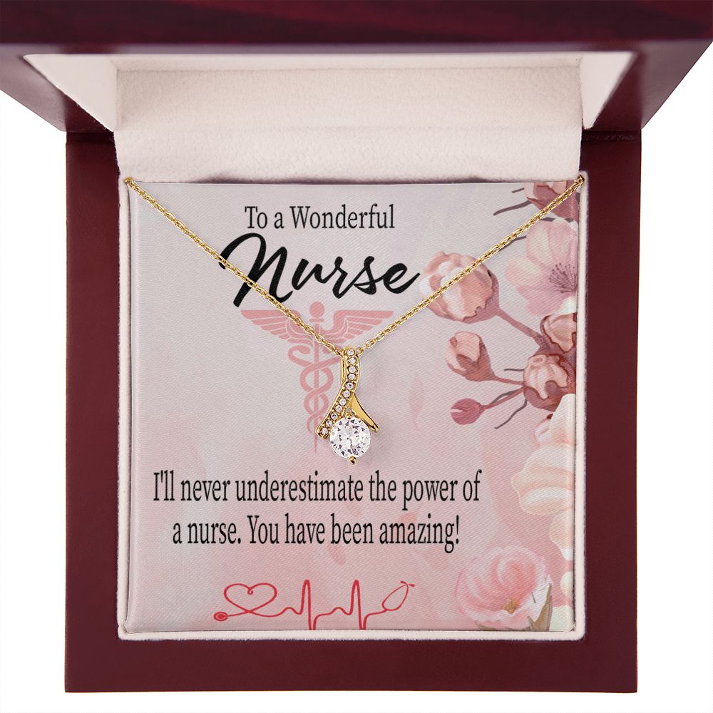 Amazing Nurse Alluring Ribbon Necklace-Express Your Love Gifts