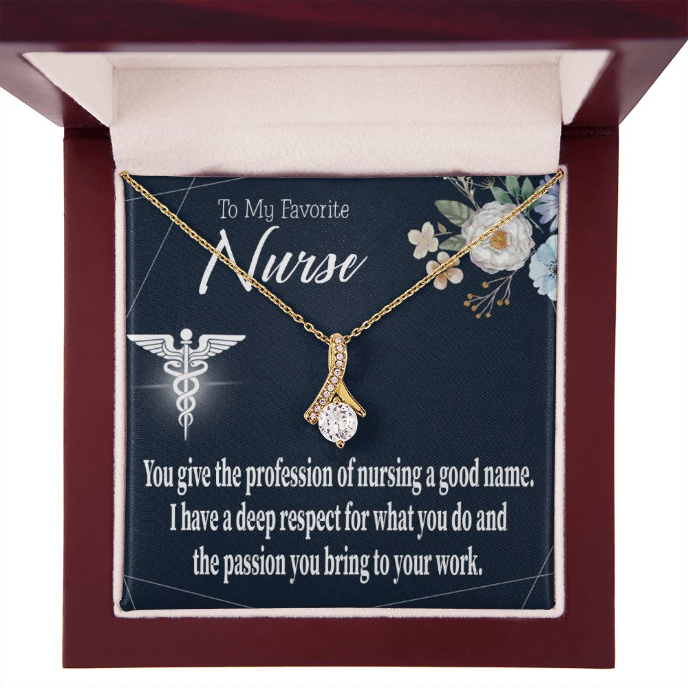 Deep Respect Alluring Ribbon Necklace-Express Your Love Gifts