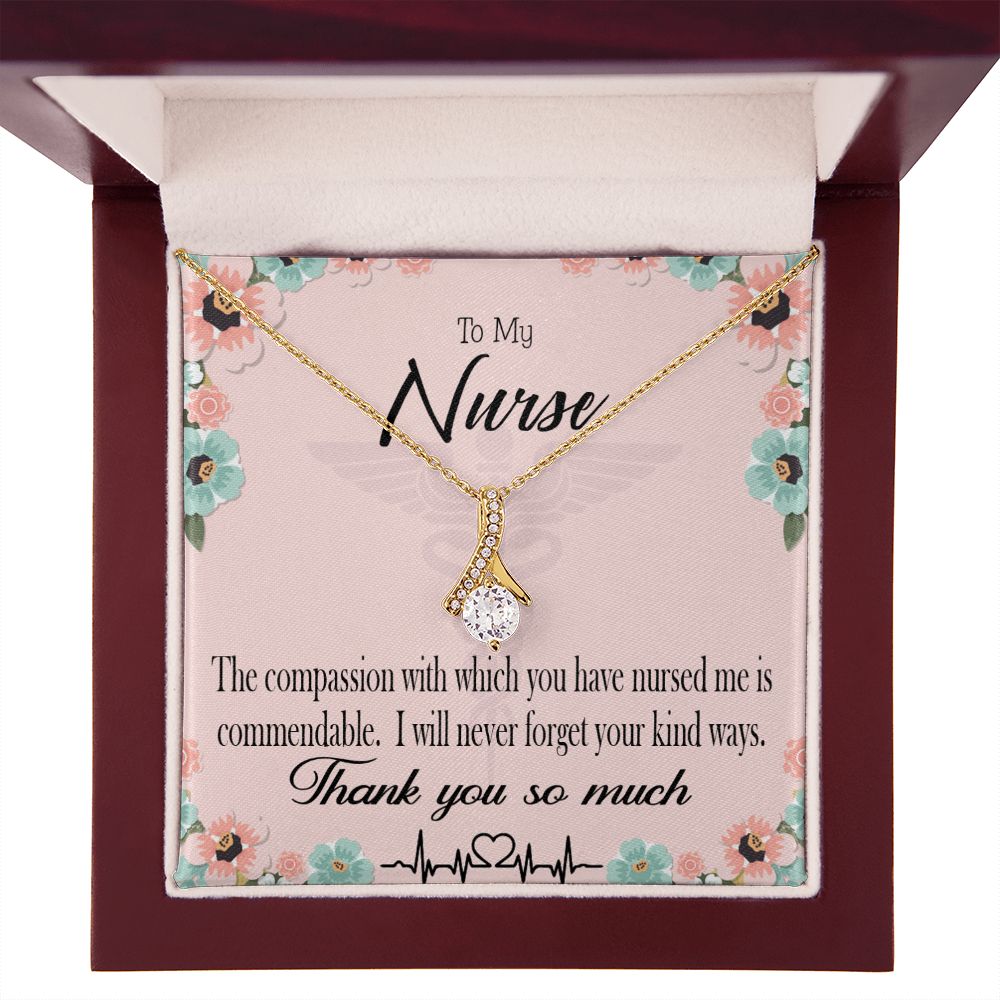Commendable Nurse Alluring Ribbon Necklace-Express Your Love Gifts