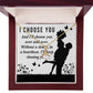 I Choose You Alluring Ribbon Necklace-Express Your Love Gifts