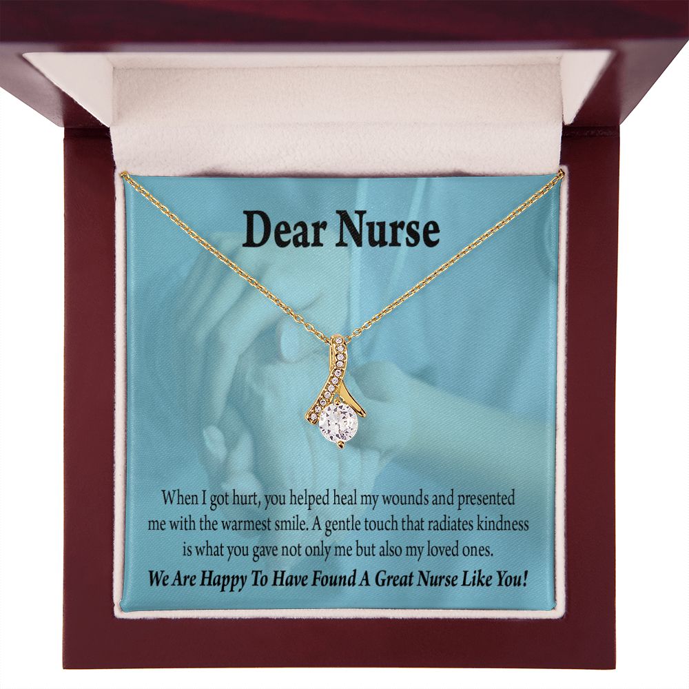 Nurse Thank You Alluring Ribbon Necklace-Express Your Love Gifts
