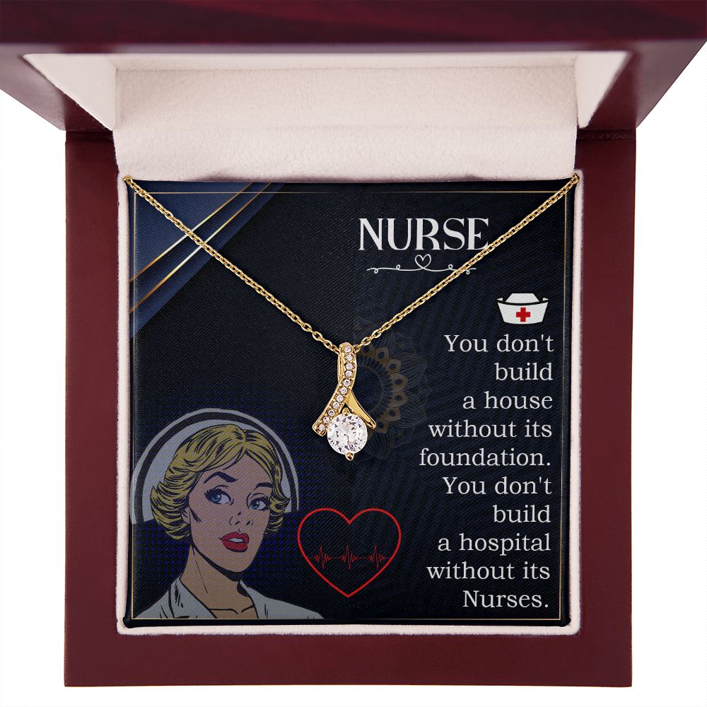 Nurse Alluring Ribbon Necklace-Express Your Love Gifts