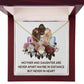 Mother and Daughter Never Apart Alluring Ribbon Necklace-Express Your Love Gifts