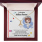 Thanks to Nurse Caregivers Alluring Ribbon Necklace-Express Your Love Gifts