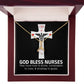 God Bless Nurses Alluring Ribbon Necklace-Express Your Love Gifts