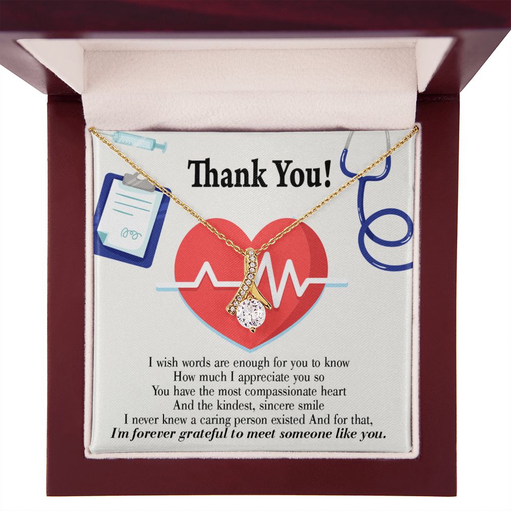 Gift Idea For Medical Staff Alluring Ribbon Necklace-Express Your Love Gifts