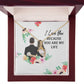 I Love You Because You Are My Life Alluring Ribbon Necklace-Express Your Love Gifts