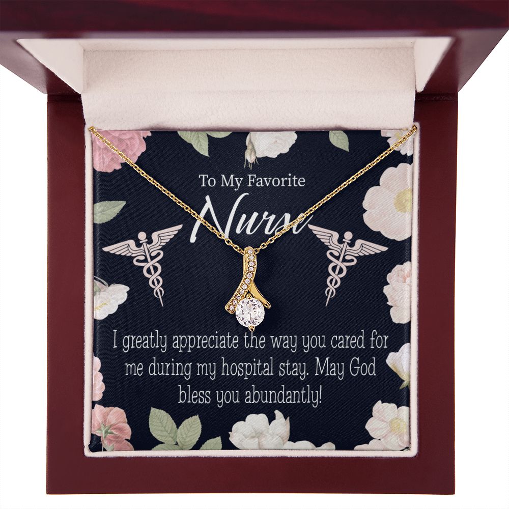 God Bless You Abundantly! Alluring Ribbon Necklace-Express Your Love Gifts