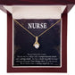Caring Angel Nurse Alluring Ribbon Necklace-Express Your Love Gifts