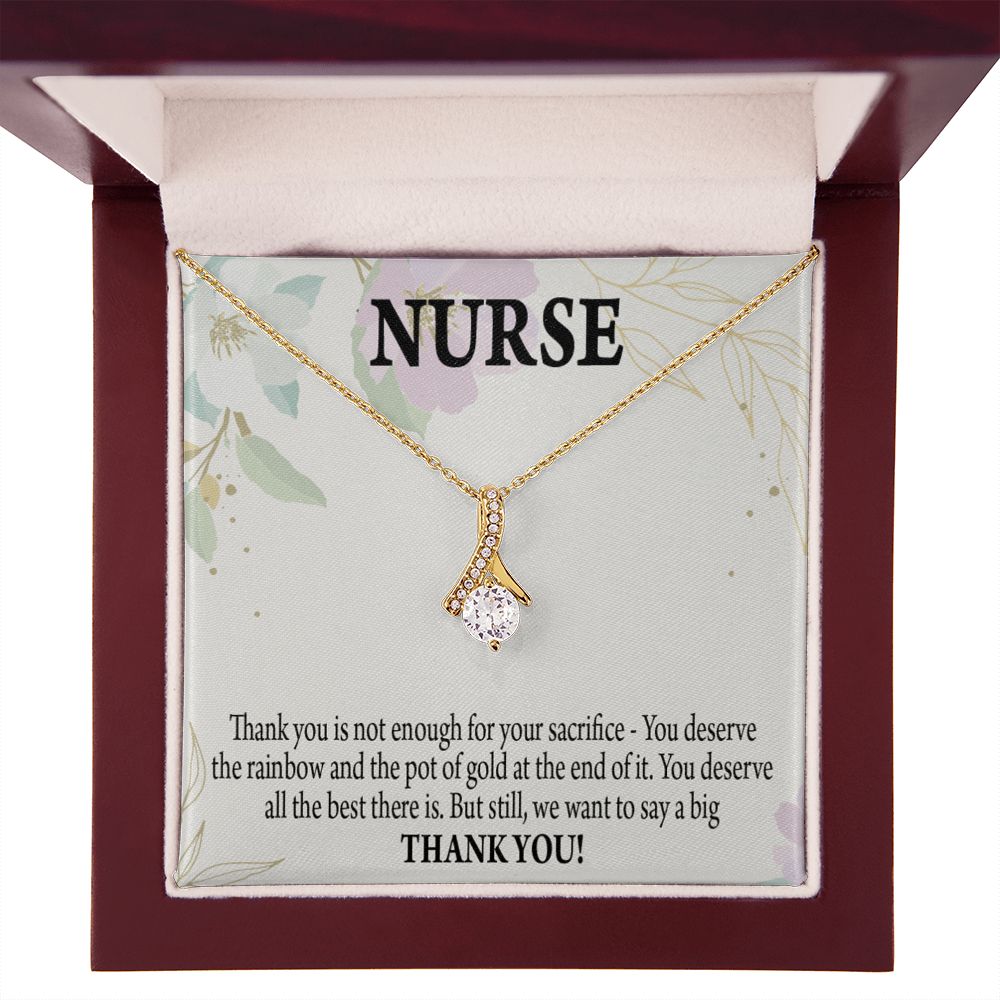 Gift For Healthcare Workers Alluring Ribbon Necklace-Express Your Love Gifts