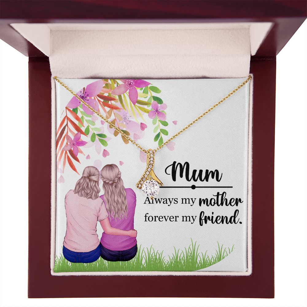 Mum Always my Mother Alluring Ribbon Necklace-Express Your Love Gifts