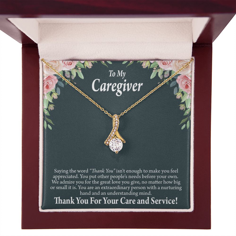 Gift Ideas For Caregivers Alluring Ribbon Necklace-Express Your Love Gifts