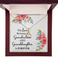 The Love Between a Grandmother and Granddaughter Alluring Ribbon Necklace-Express Your Love Gifts