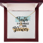 Faith Alluring Ribbon Necklace-Express Your Love Gifts