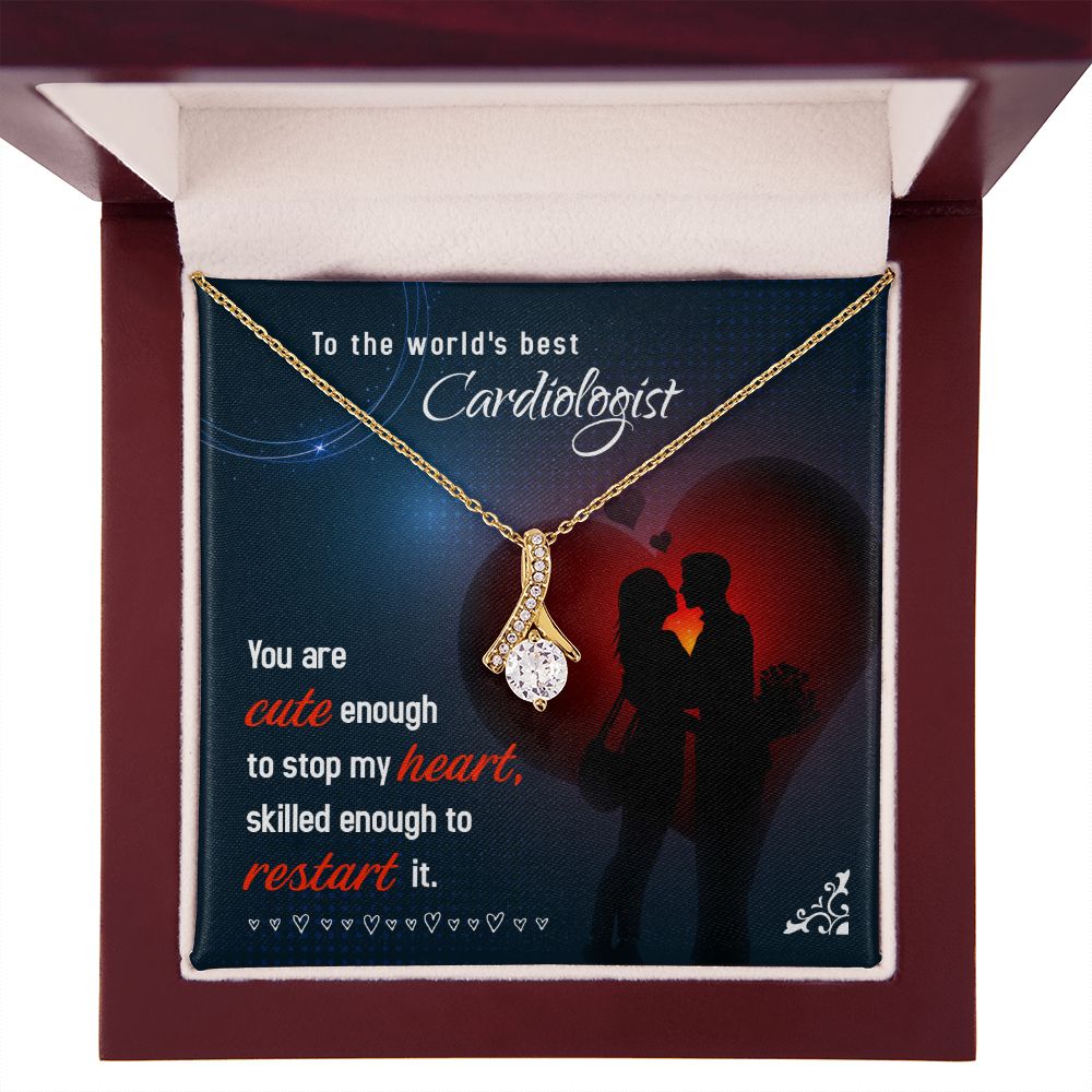Cute Enough to Stop Alluring Ribbon Necklace-Express Your Love Gifts