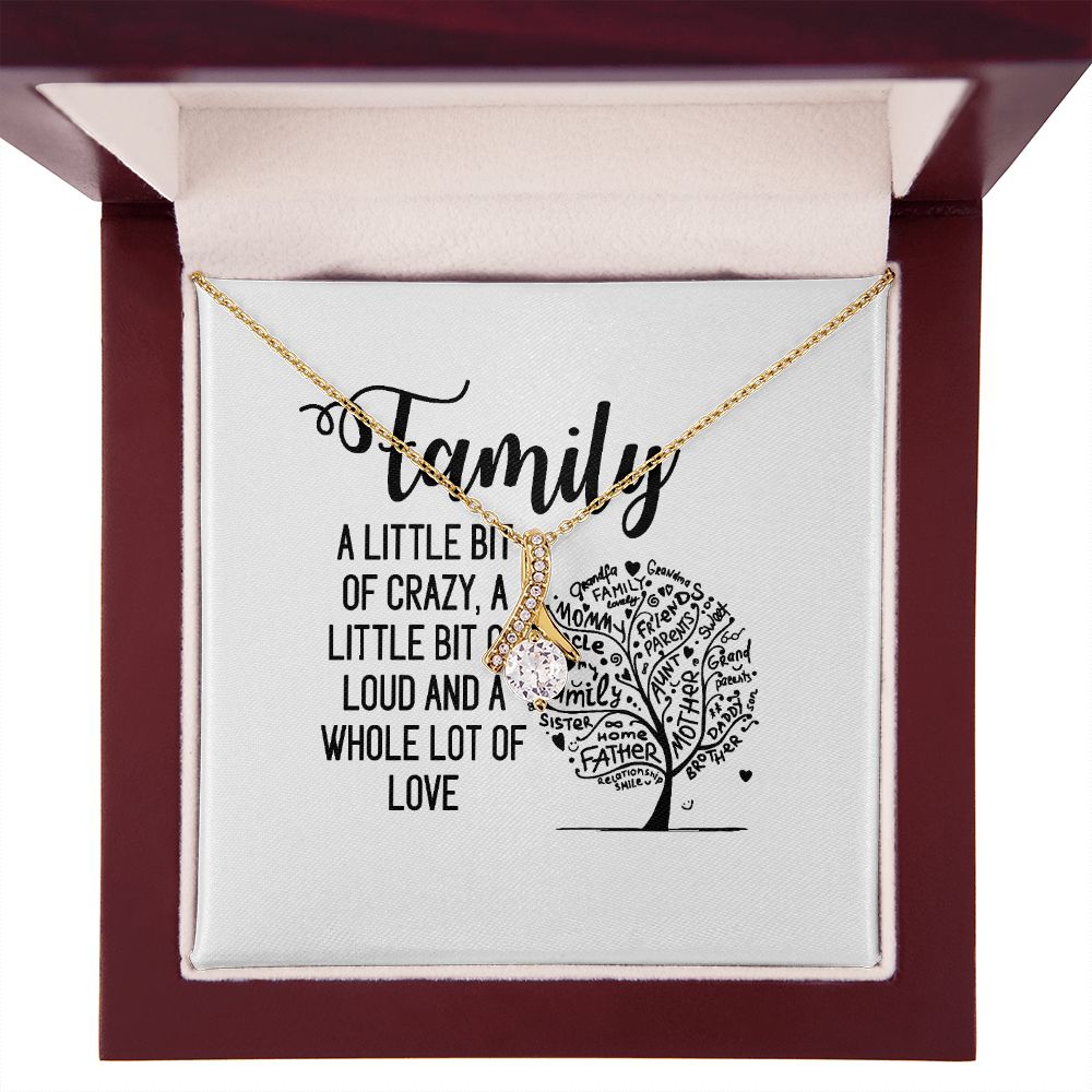 Family Alluring Ribbon Necklace-Express Your Love Gifts