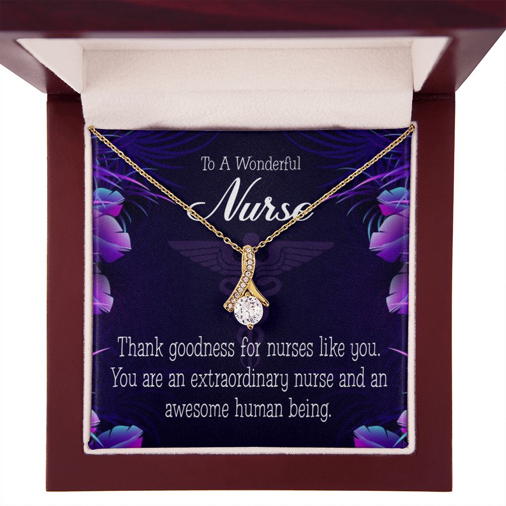 Extraordinary Nurse Alluring Ribbon Necklace-Express Your Love Gifts