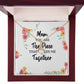 Mum You Are The Piece Alluring Ribbon Necklace-Express Your Love Gifts