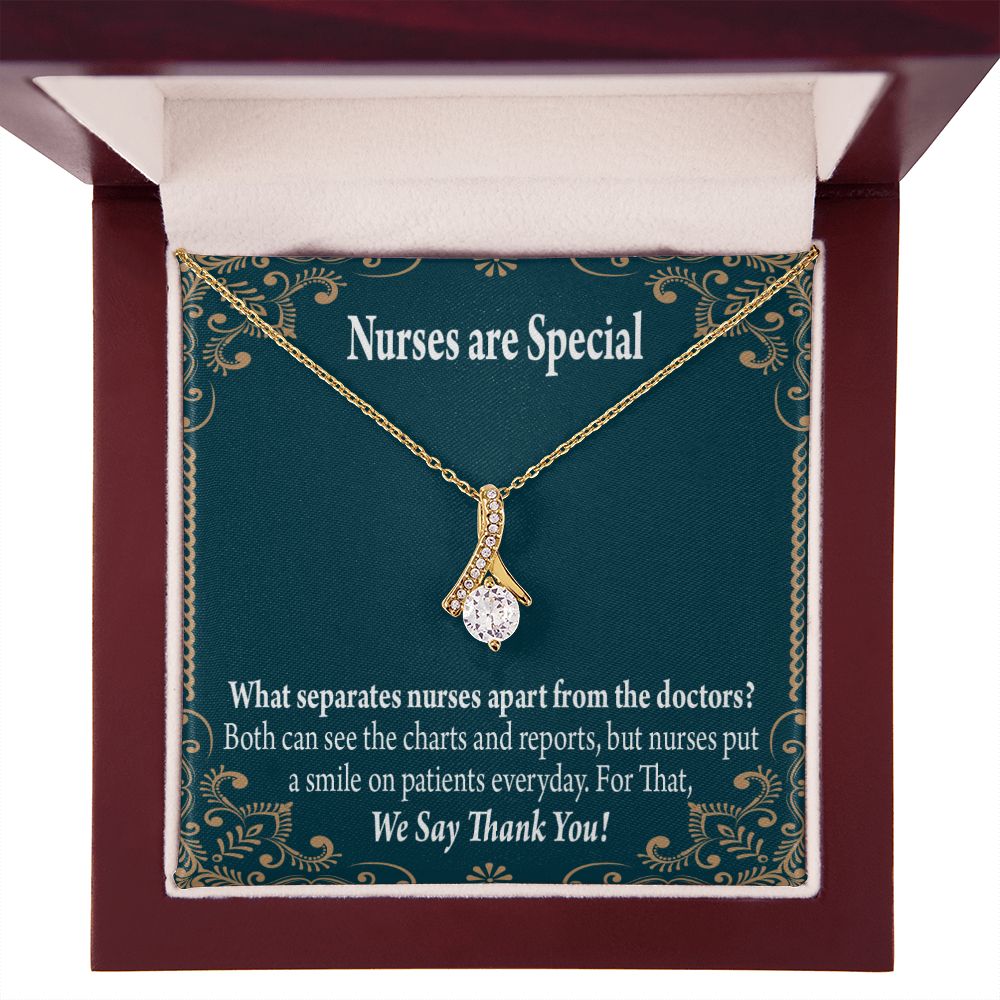 Nurses are Special Alluring Ribbon Necklace-Express Your Love Gifts