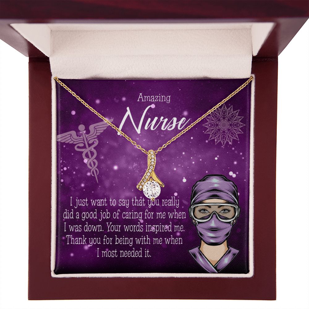 Thanks for Being There Alluring Ribbon Necklace-Express Your Love Gifts
