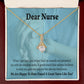 Nurse Thank You Alluring Ribbon Necklace-Express Your Love Gifts