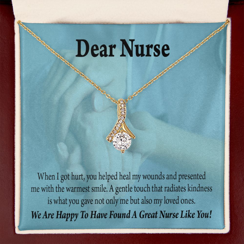 Nurse Thank You Alluring Ribbon Necklace-Express Your Love Gifts