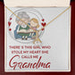 Girl Stole My Haert Calls Me Grandma Alluring Ribbon Necklace-Express Your Love Gifts