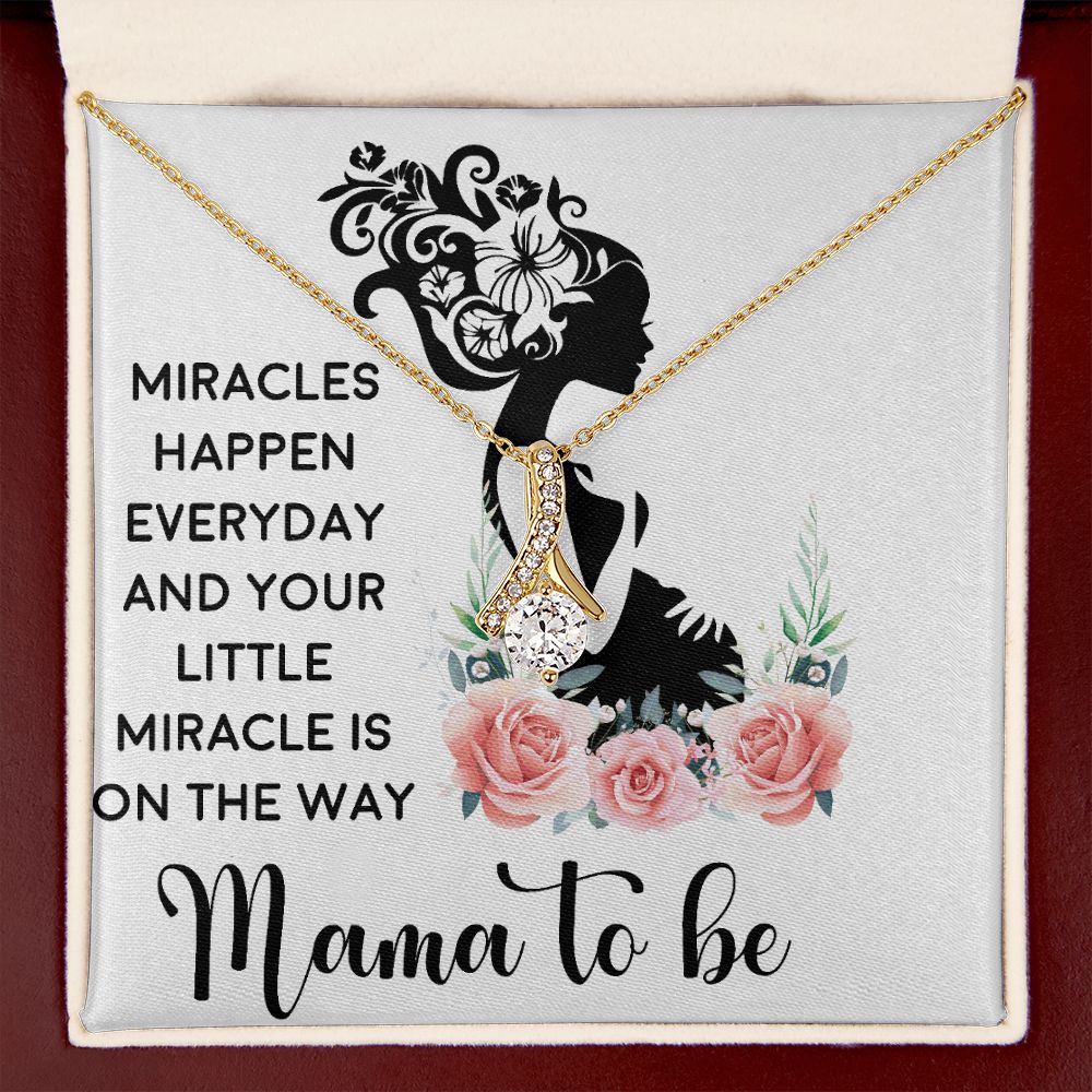 Mama To Be Alluring Ribbon Necklace-Express Your Love Gifts
