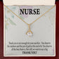 Gift For Healthcare Workers Alluring Ribbon Necklace-Express Your Love Gifts