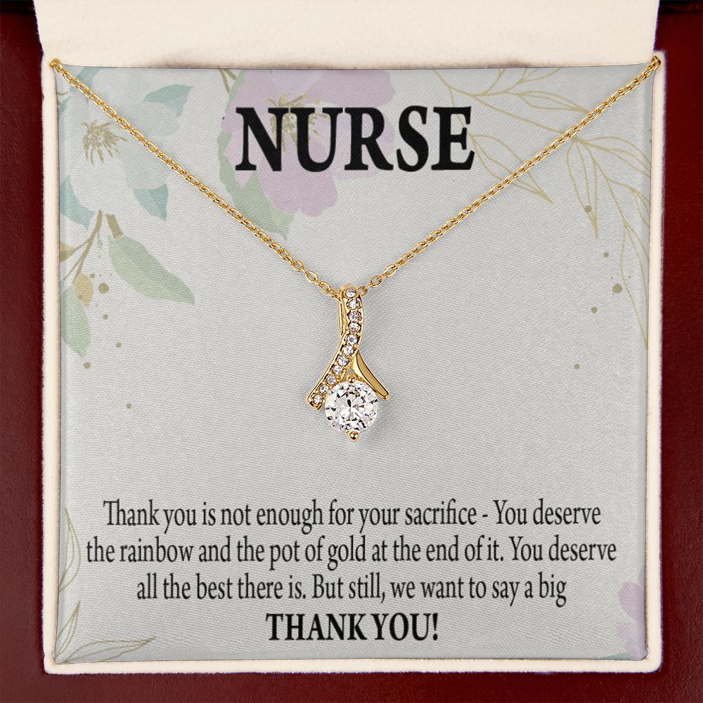 Gift For Healthcare Workers Alluring Ribbon Necklace-Express Your Love Gifts