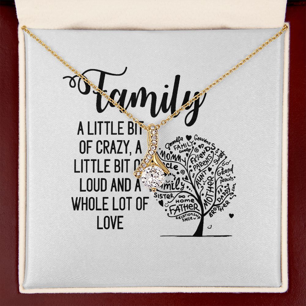 Family Alluring Ribbon Necklace-Express Your Love Gifts