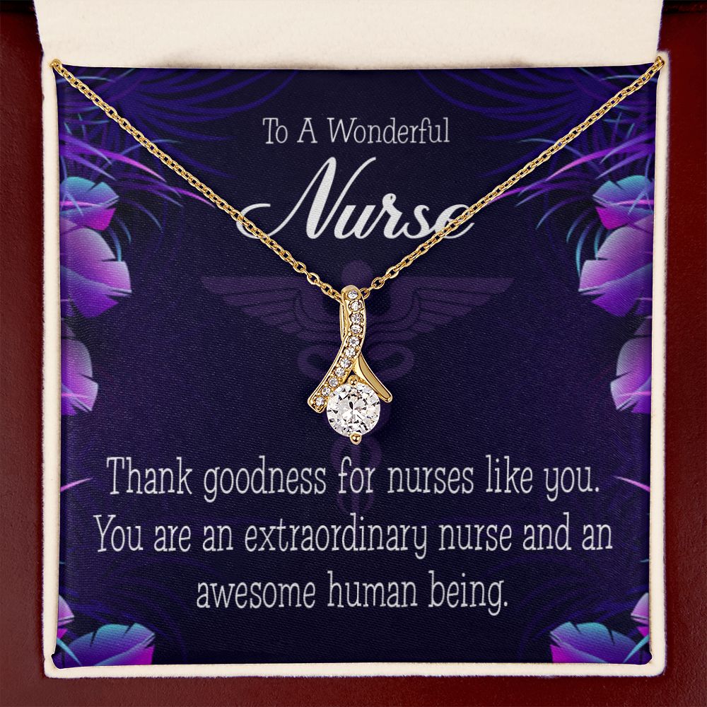 Extraordinary Nurse Alluring Ribbon Necklace-Express Your Love Gifts